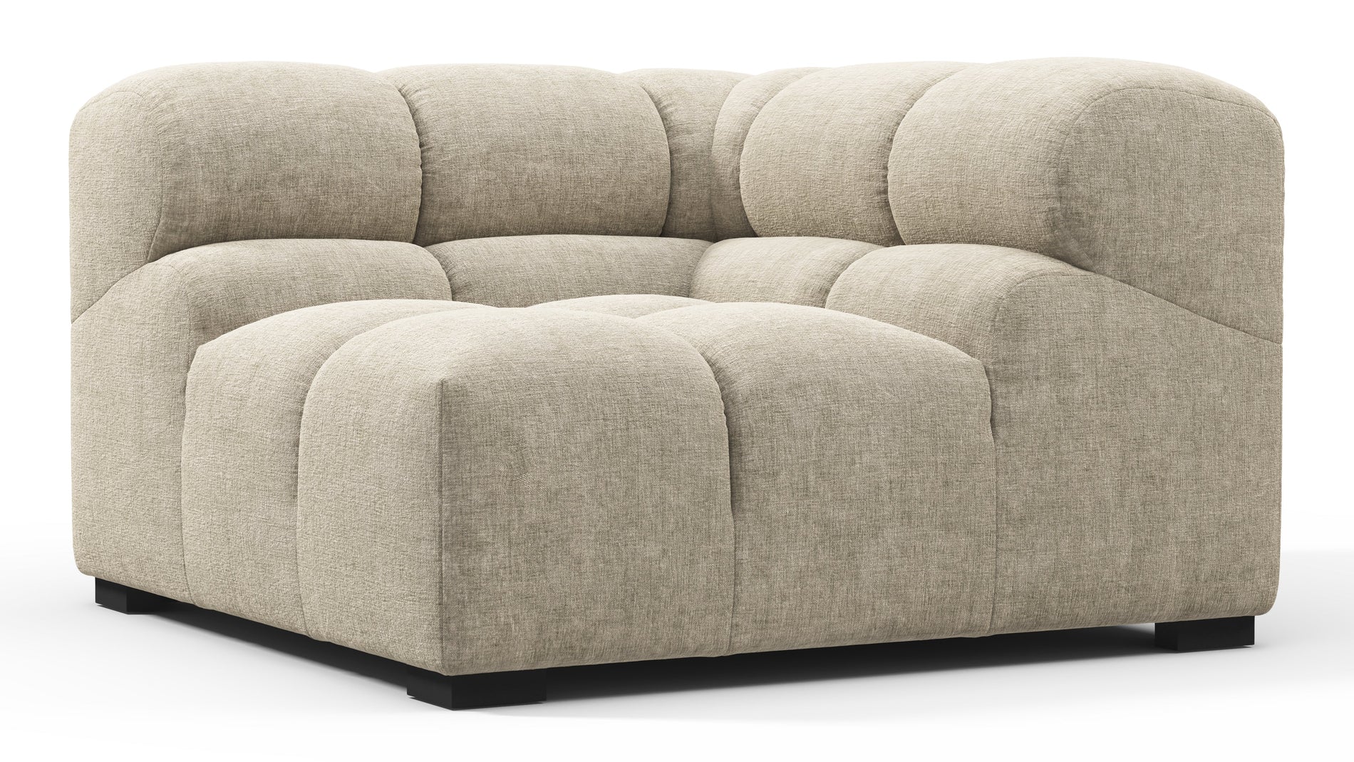TuftyBeige Gray Chenille
