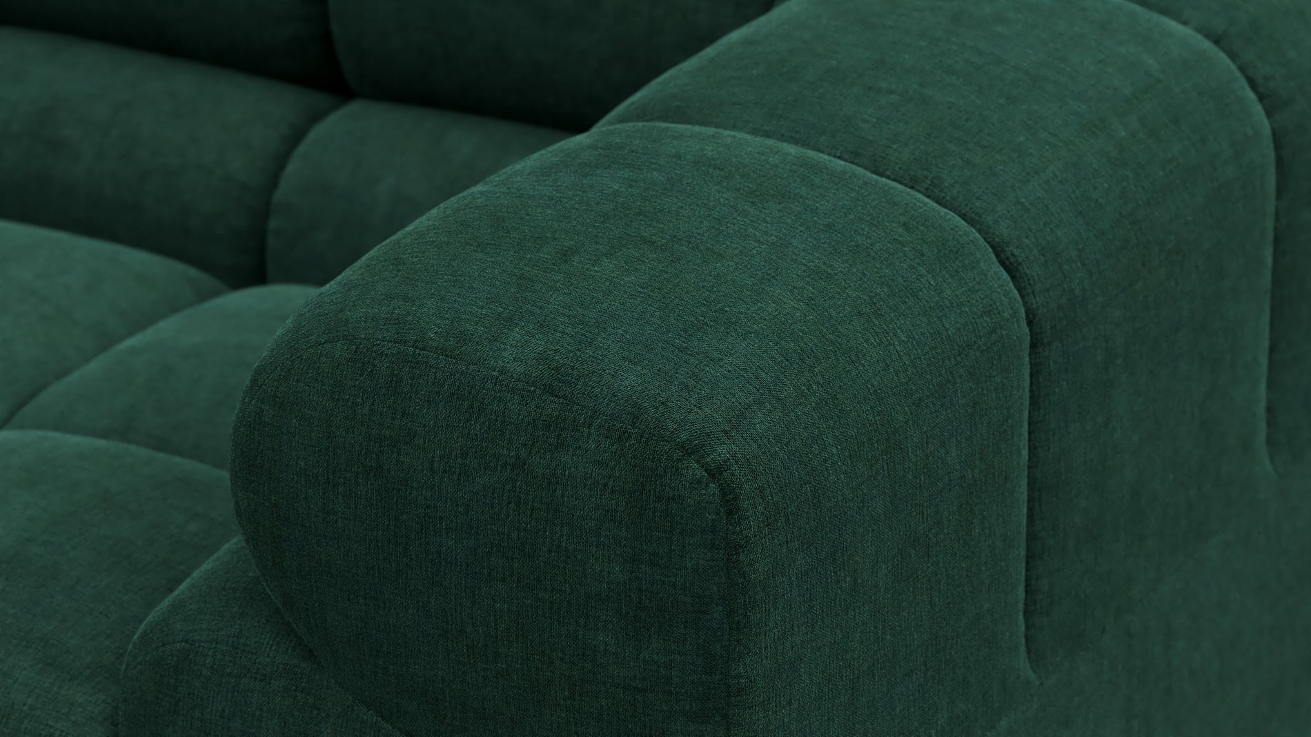 TuftyForest Green Chenille
