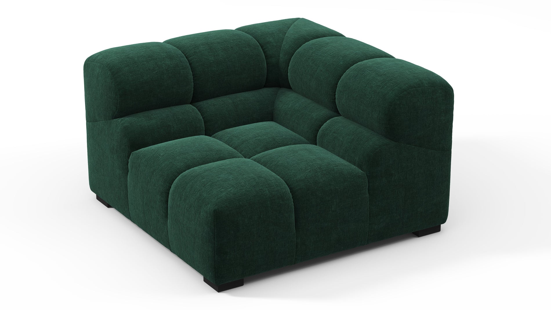 TuftyForest Green Chenille