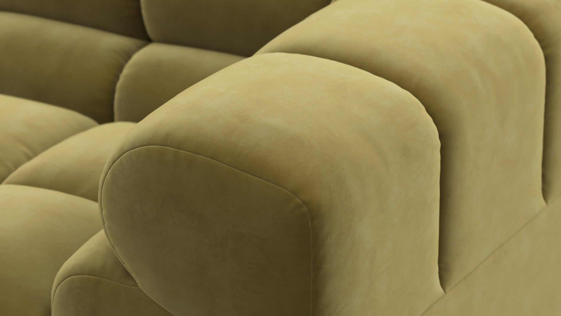 TuftyOlive Gold Velvet