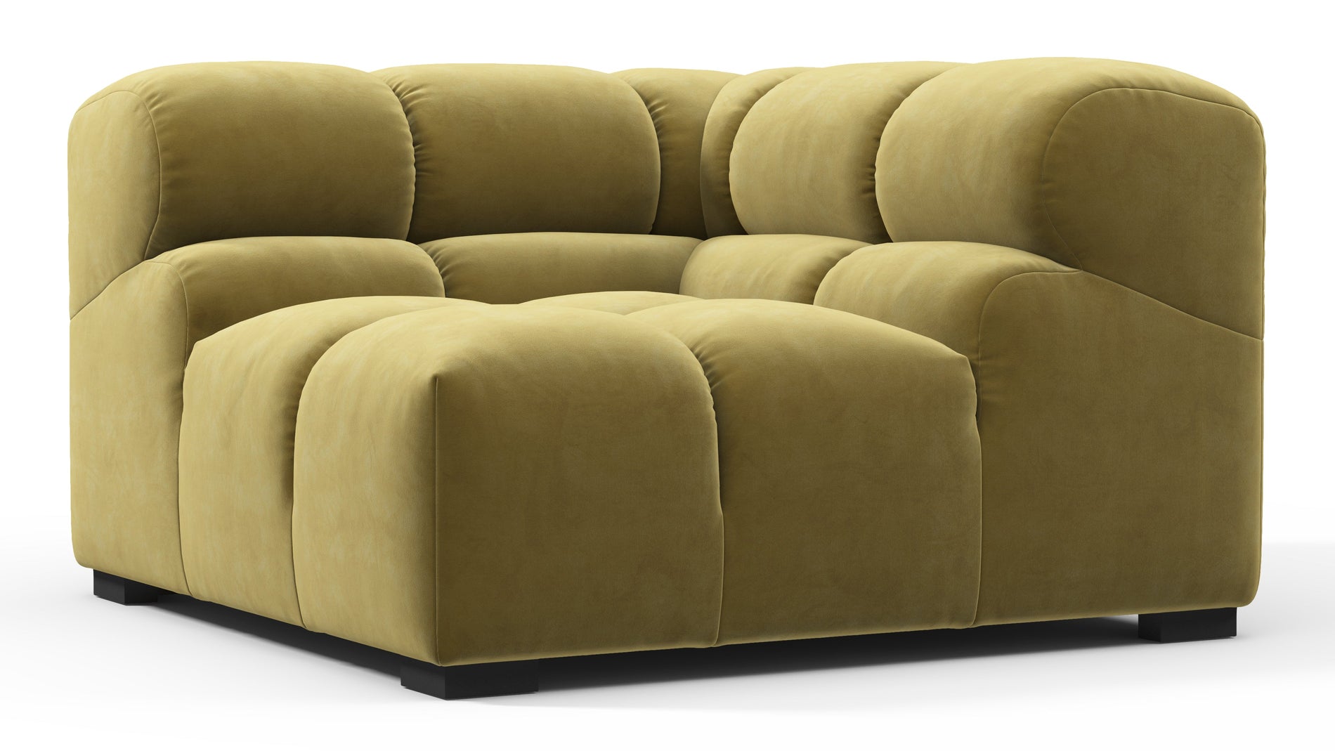 TuftyOlive Gold Velvet