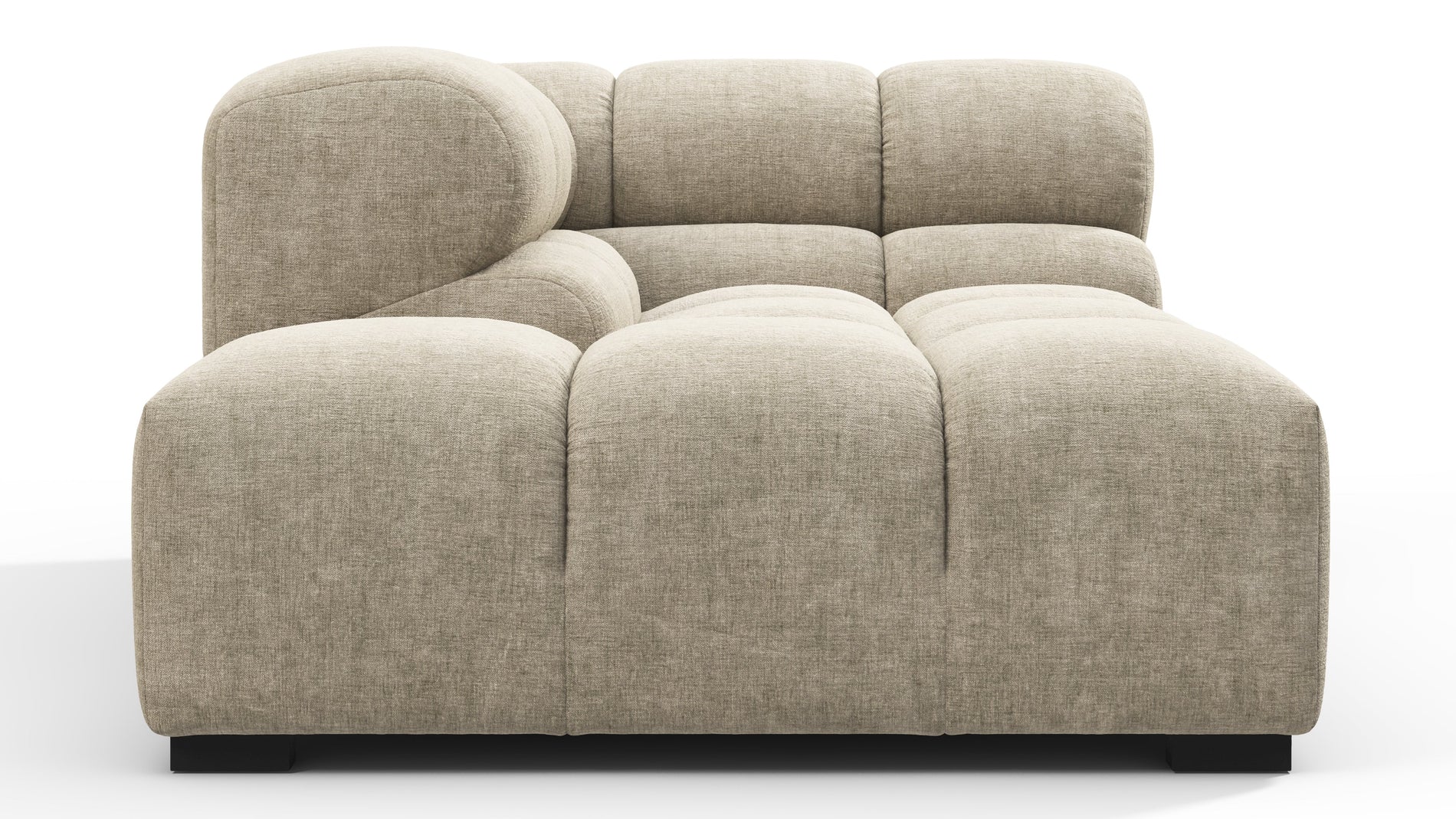 TuftyBeige Grey Chenille
