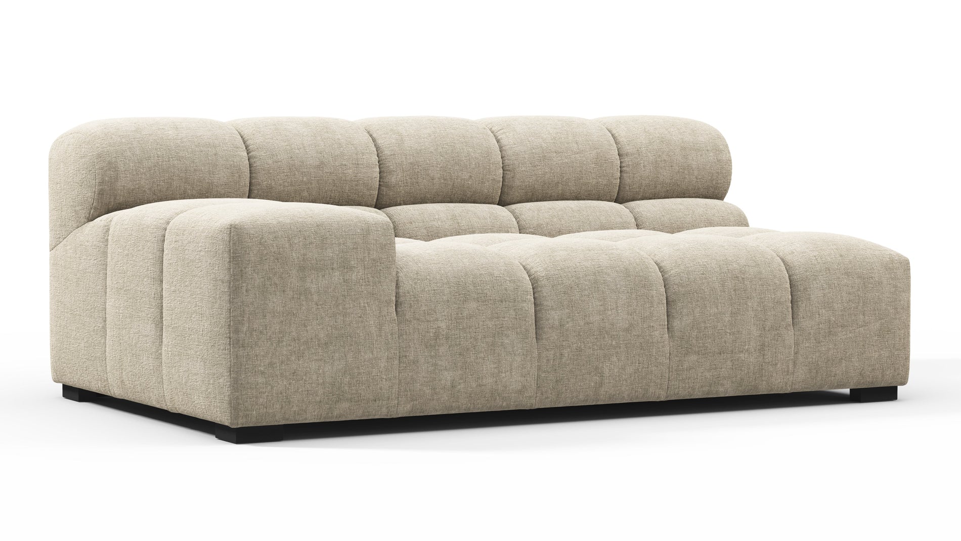 TuftyBeige Gray Chenille