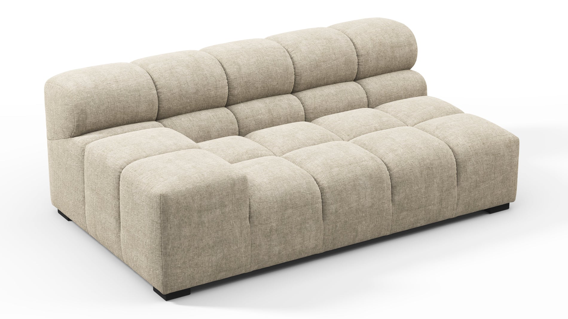 TuftyBeige Gray Chenille