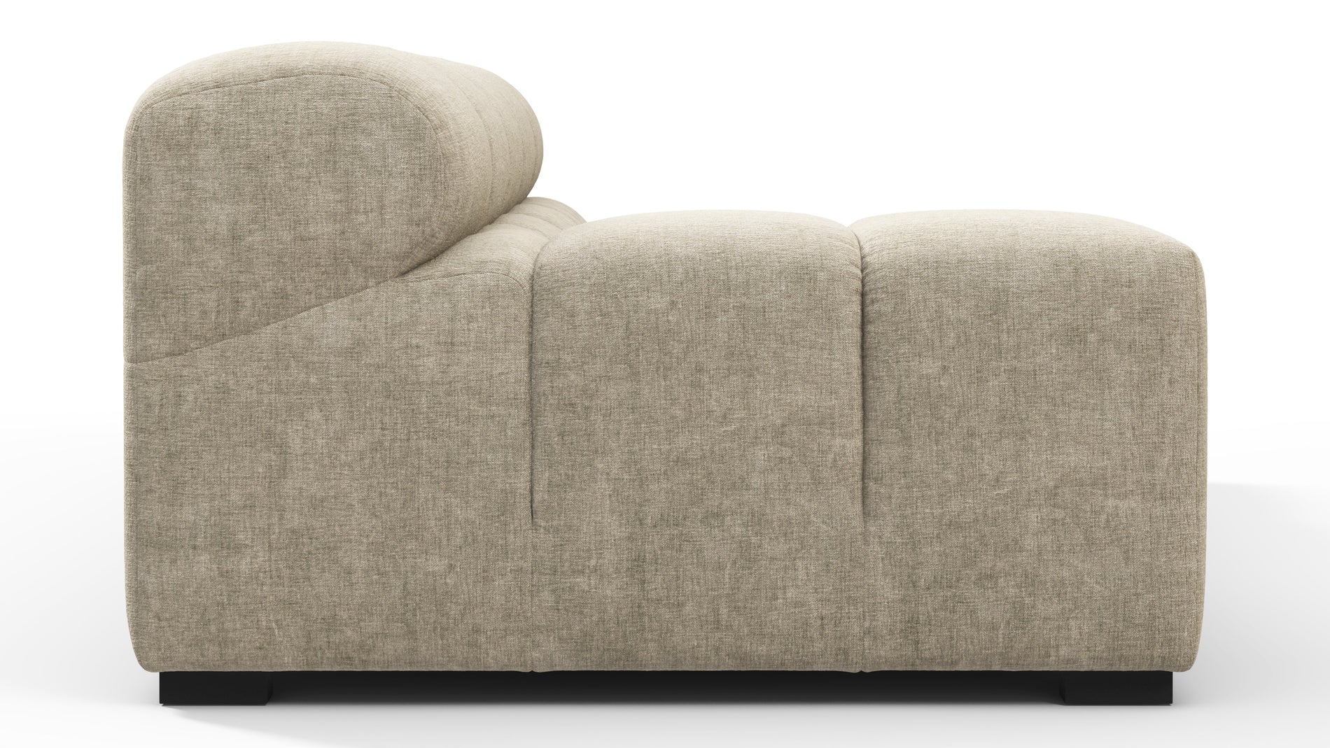 TuftyBeige Gray Chenille