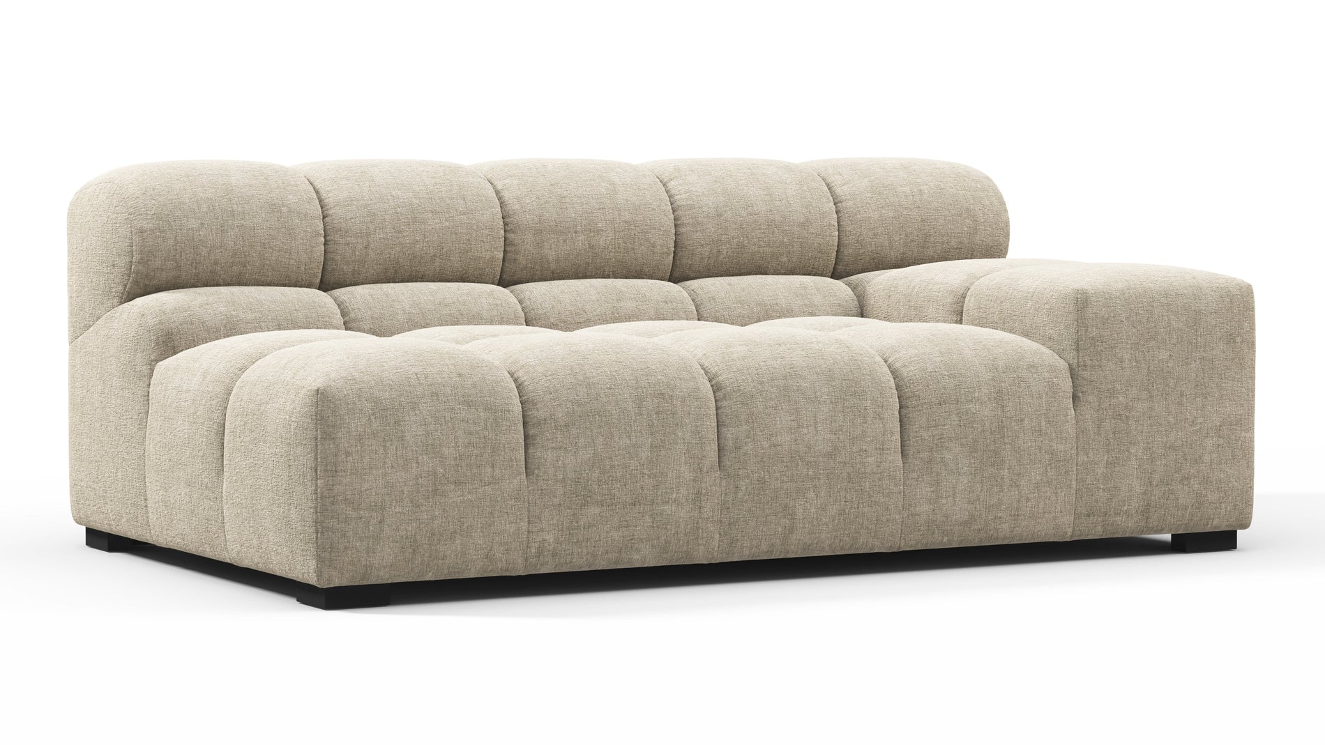 TuftyBeige Gray Chenille
