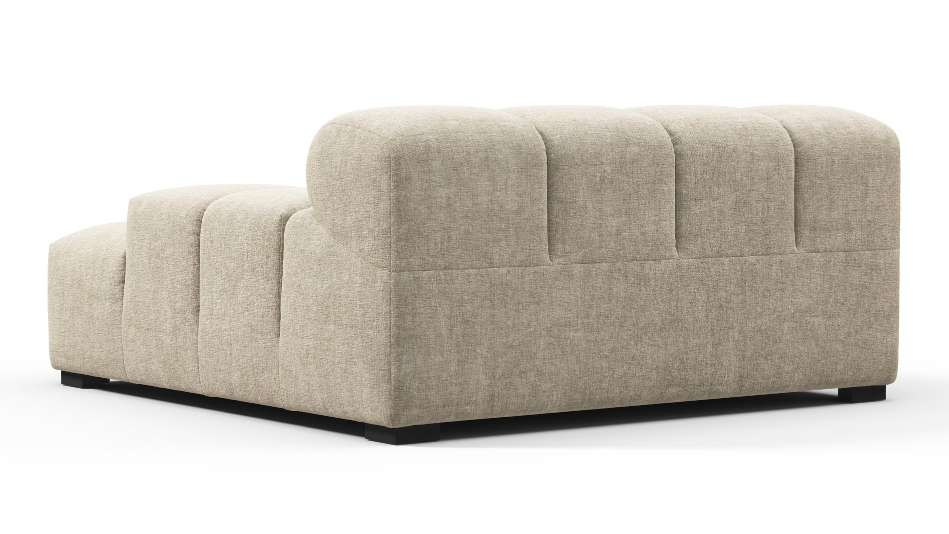 TuftyBeige Gray Chenille