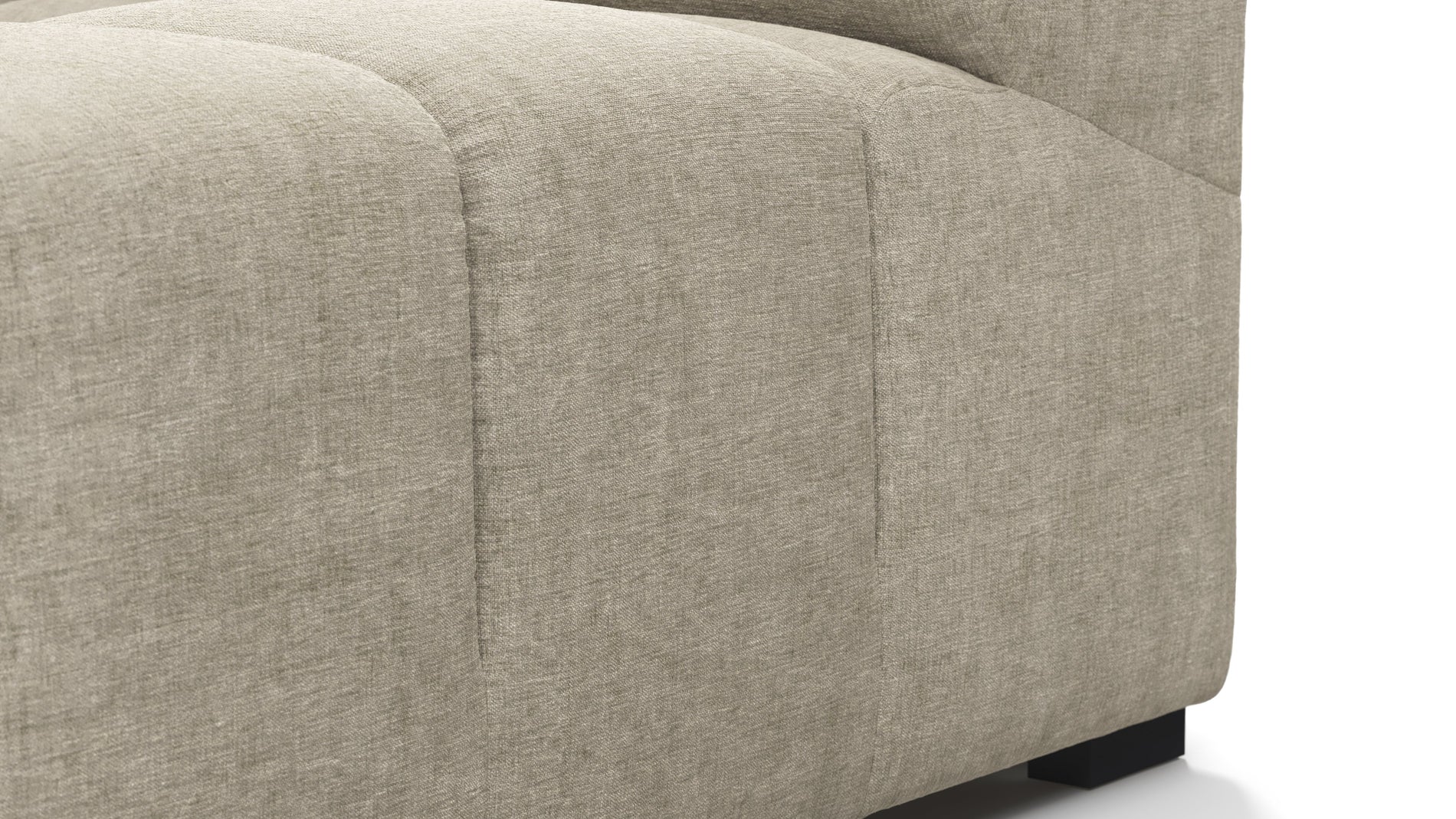 TuftyBeige Gray Chenille