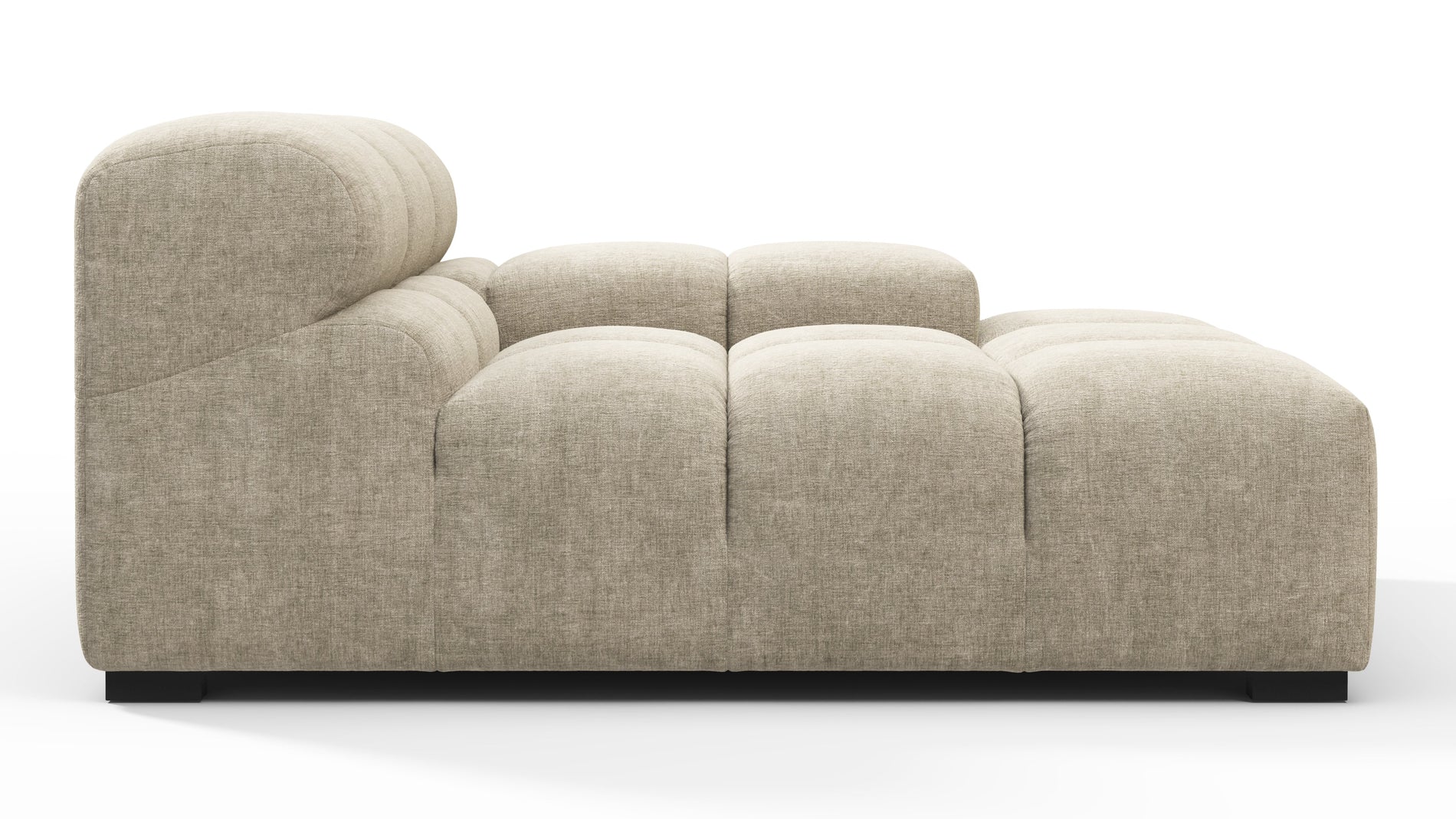 TuftyBeige Gray Chenille