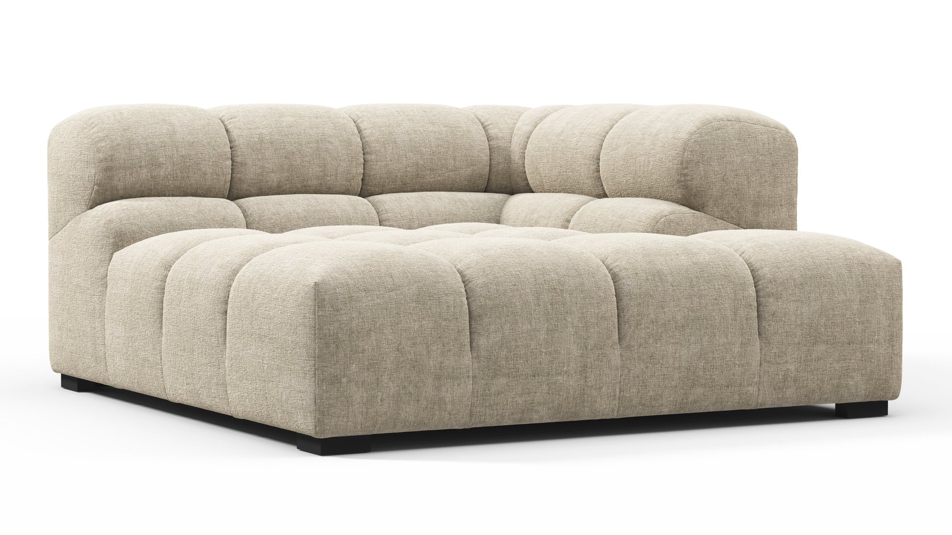 TuftyBeige Grey Chenille