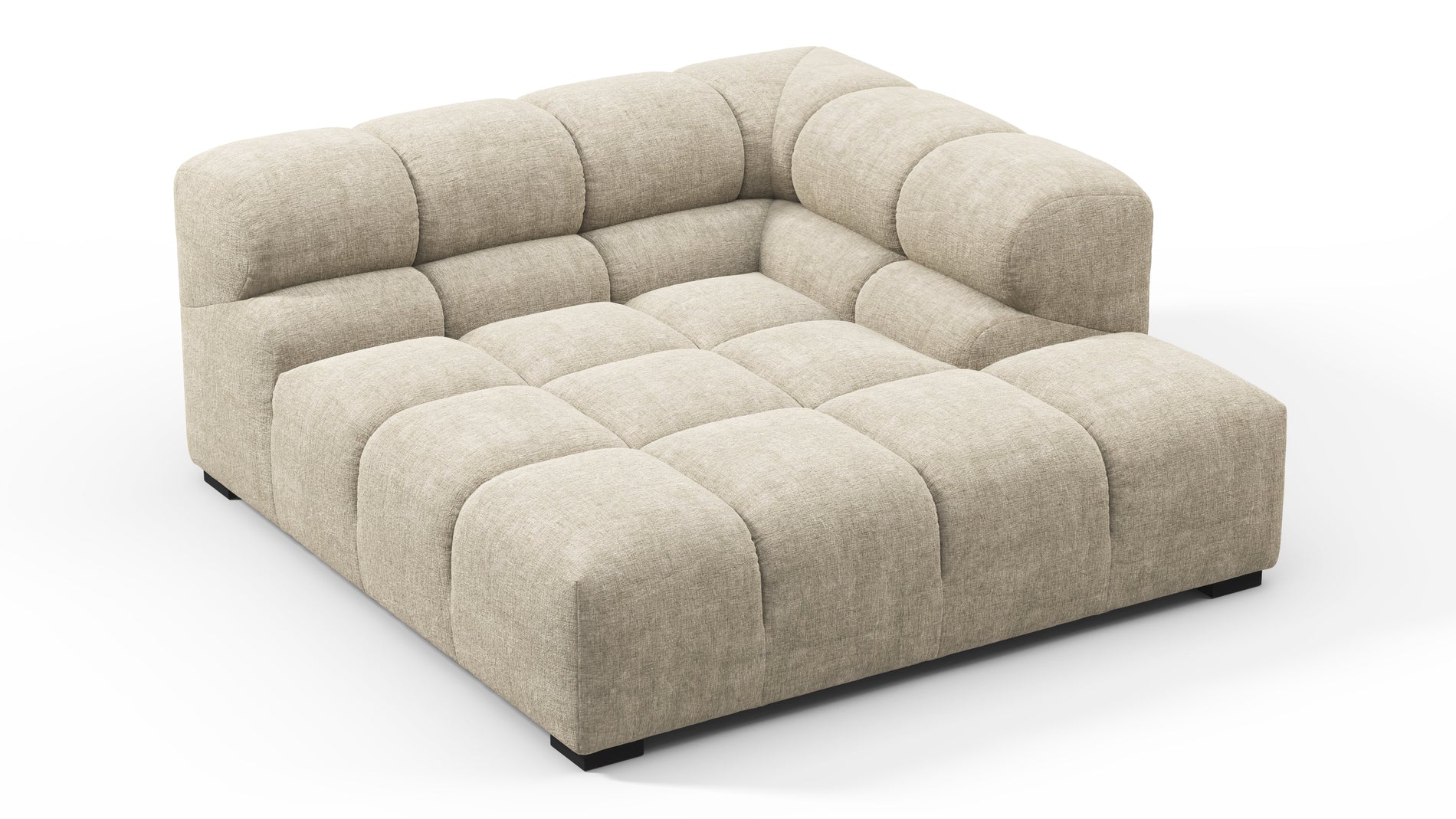 TuftyBeige Grey Chenille