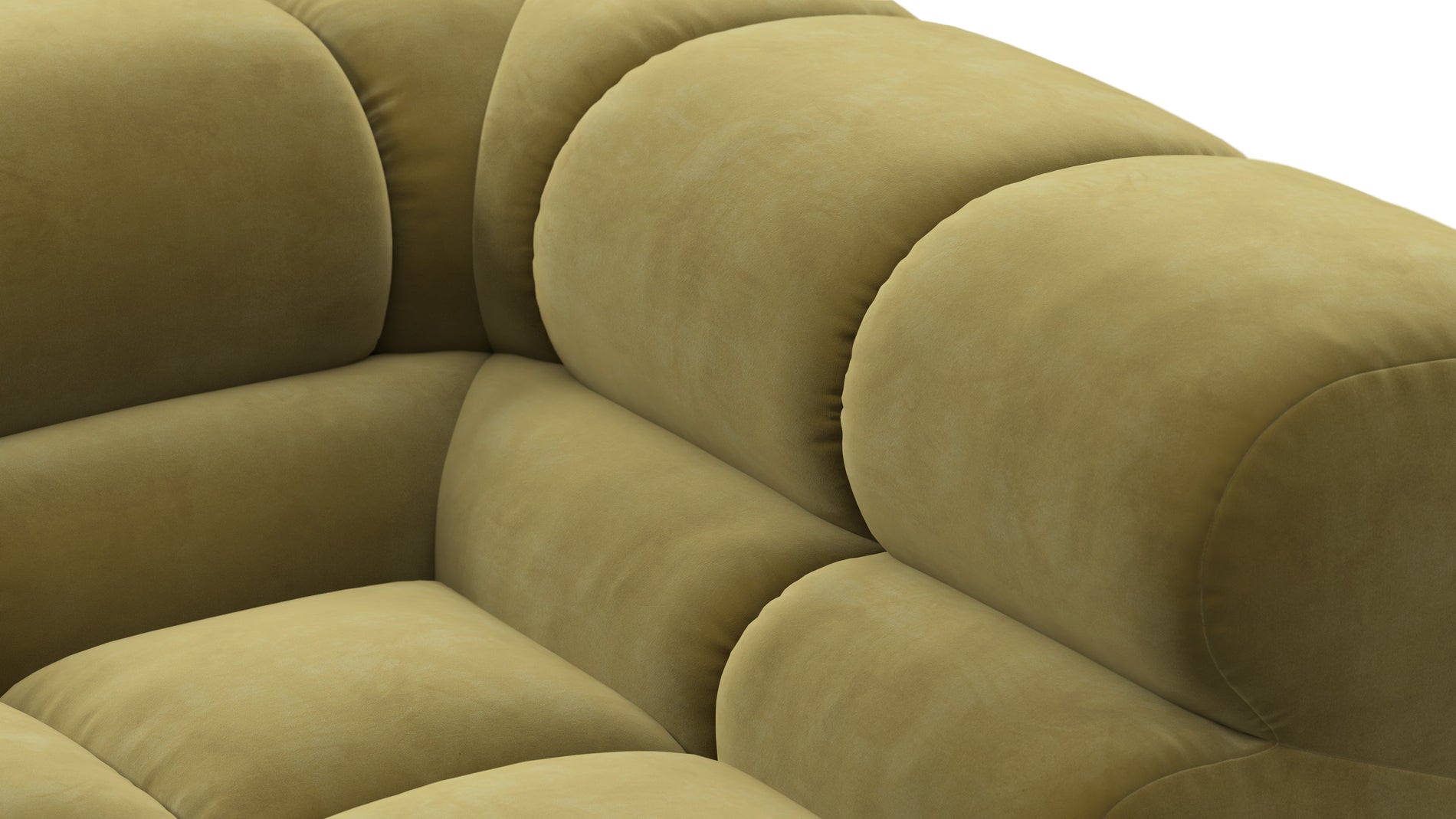 TuftyOliven Gold Samt