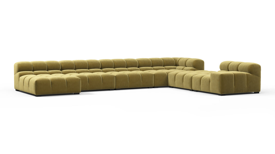 TuftyOlive Gold Velvet