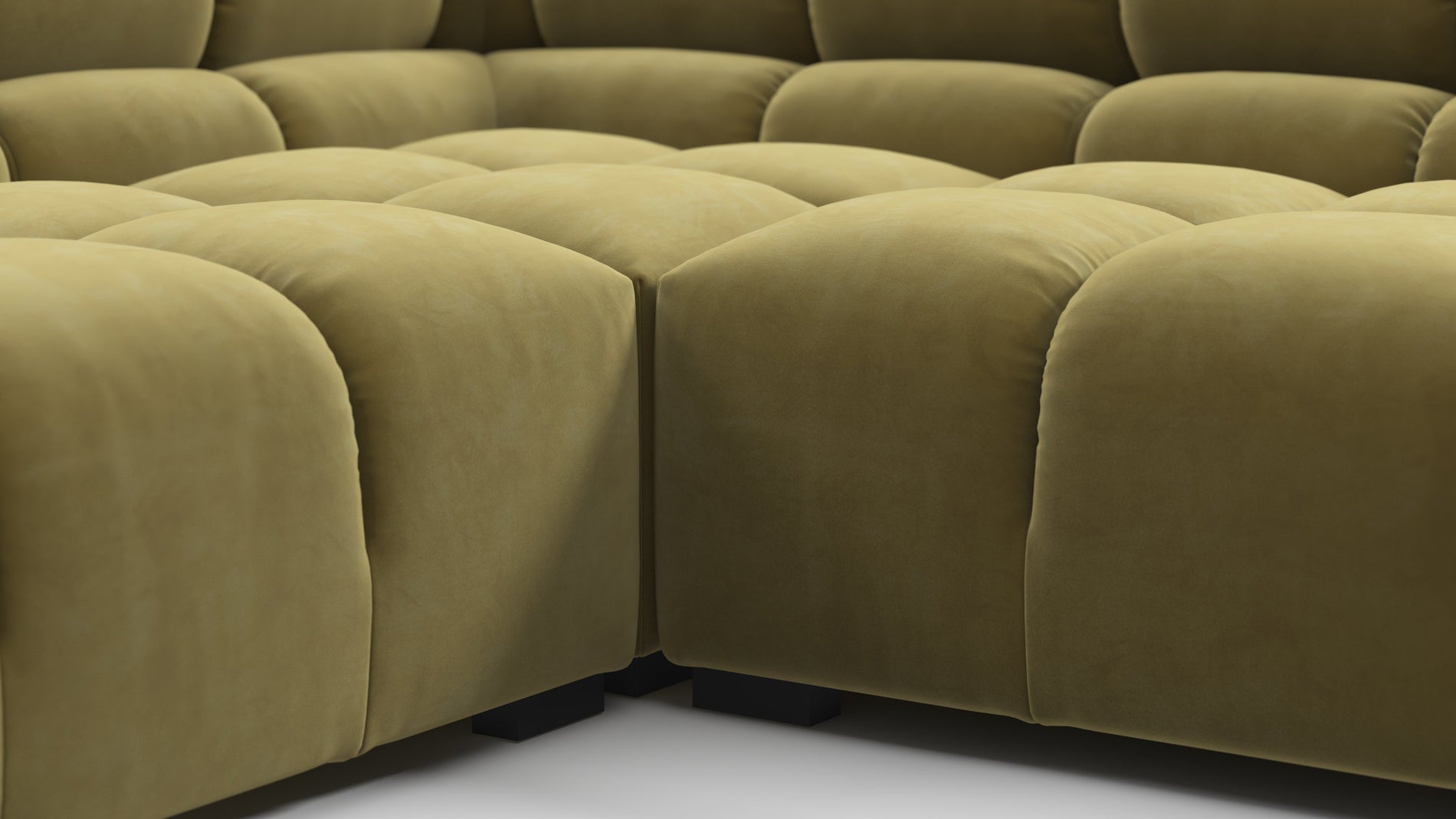 TuftyOlive Gold Velvet