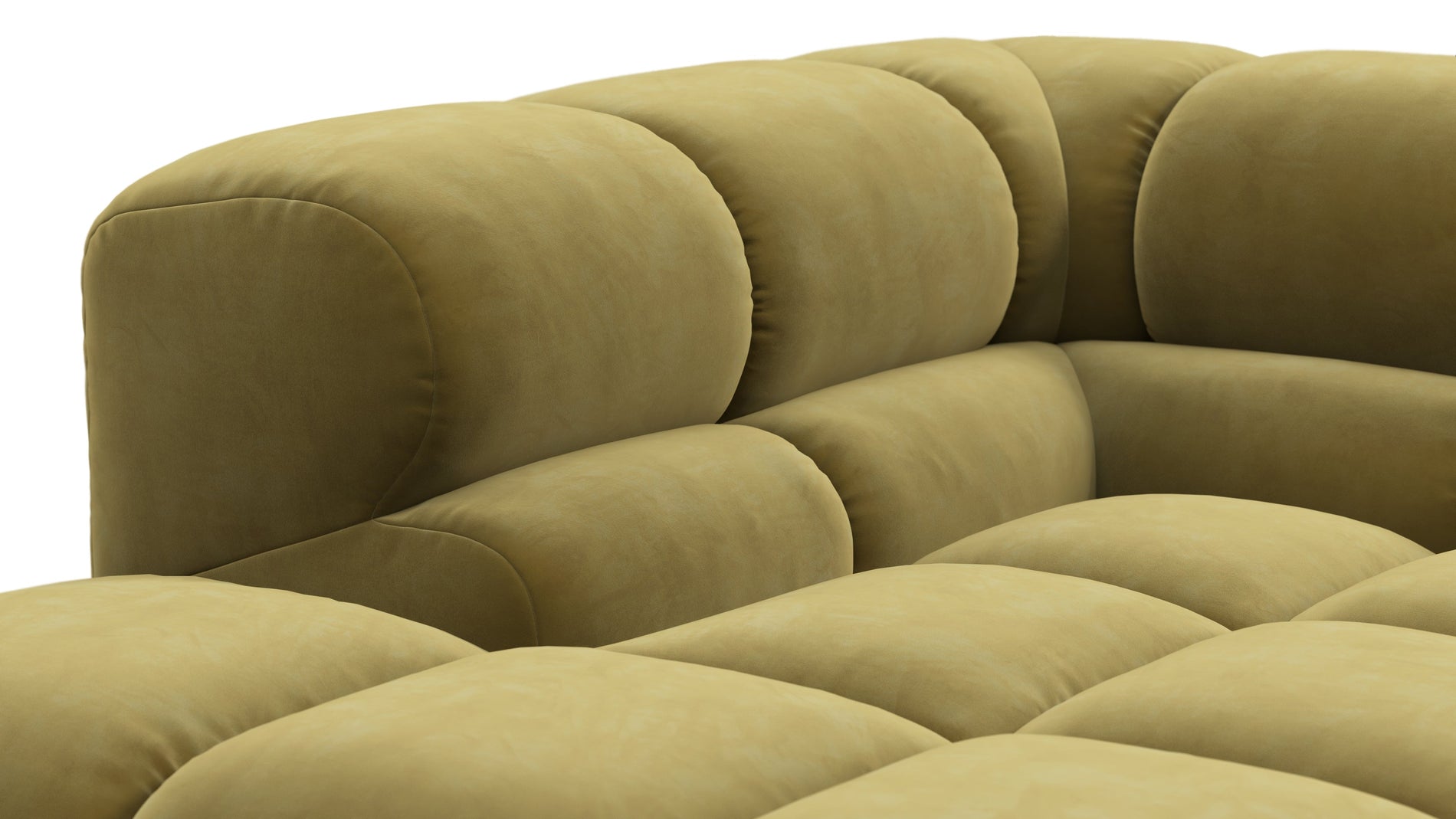 TuftyOlive Gold Velvet