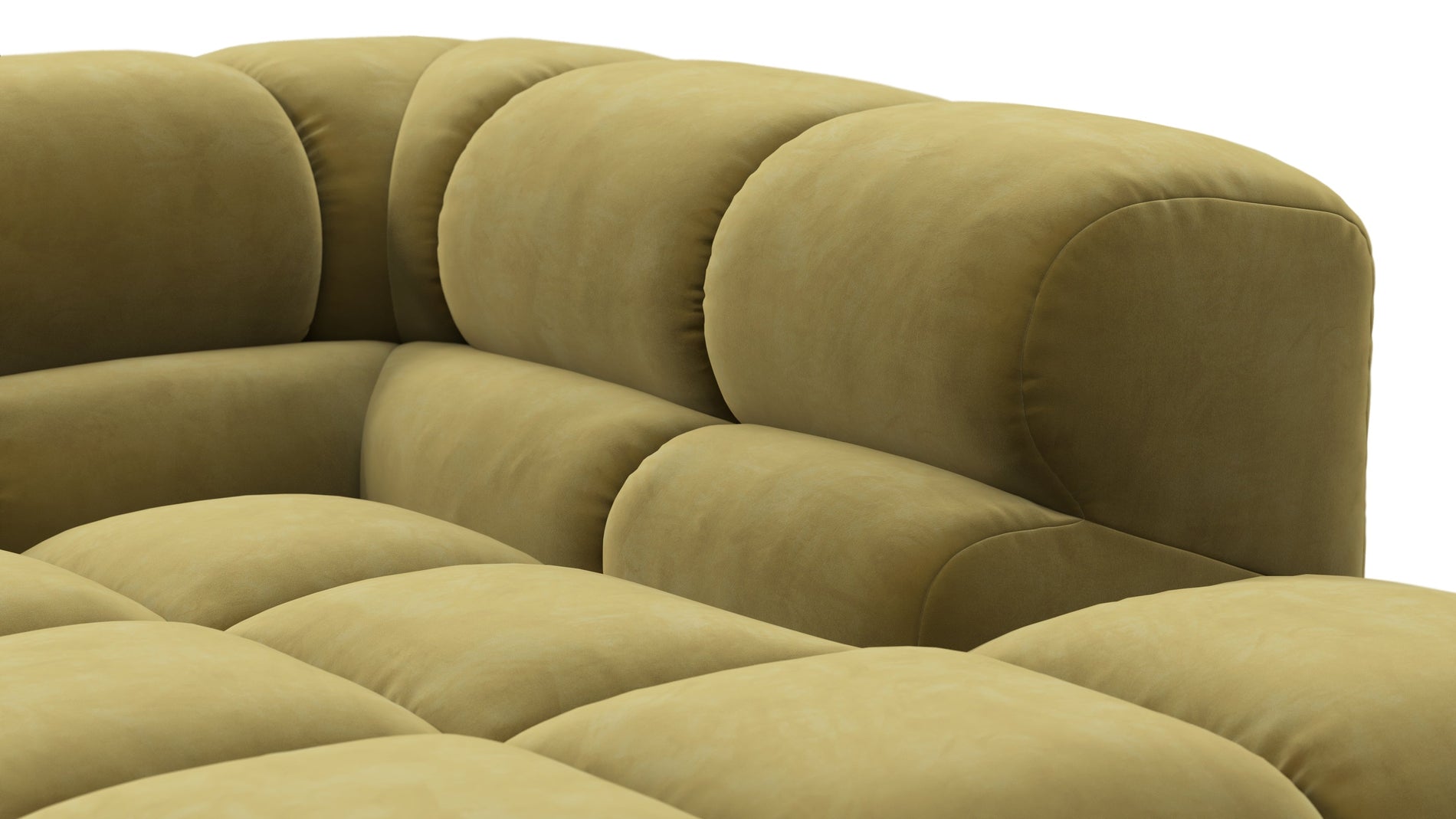 TuftyOlive Gold Velvet