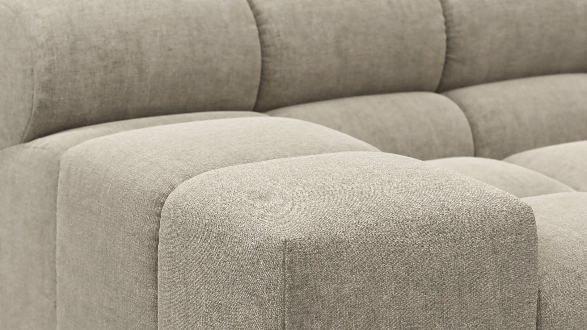 TuftyBeige Gray Chenille