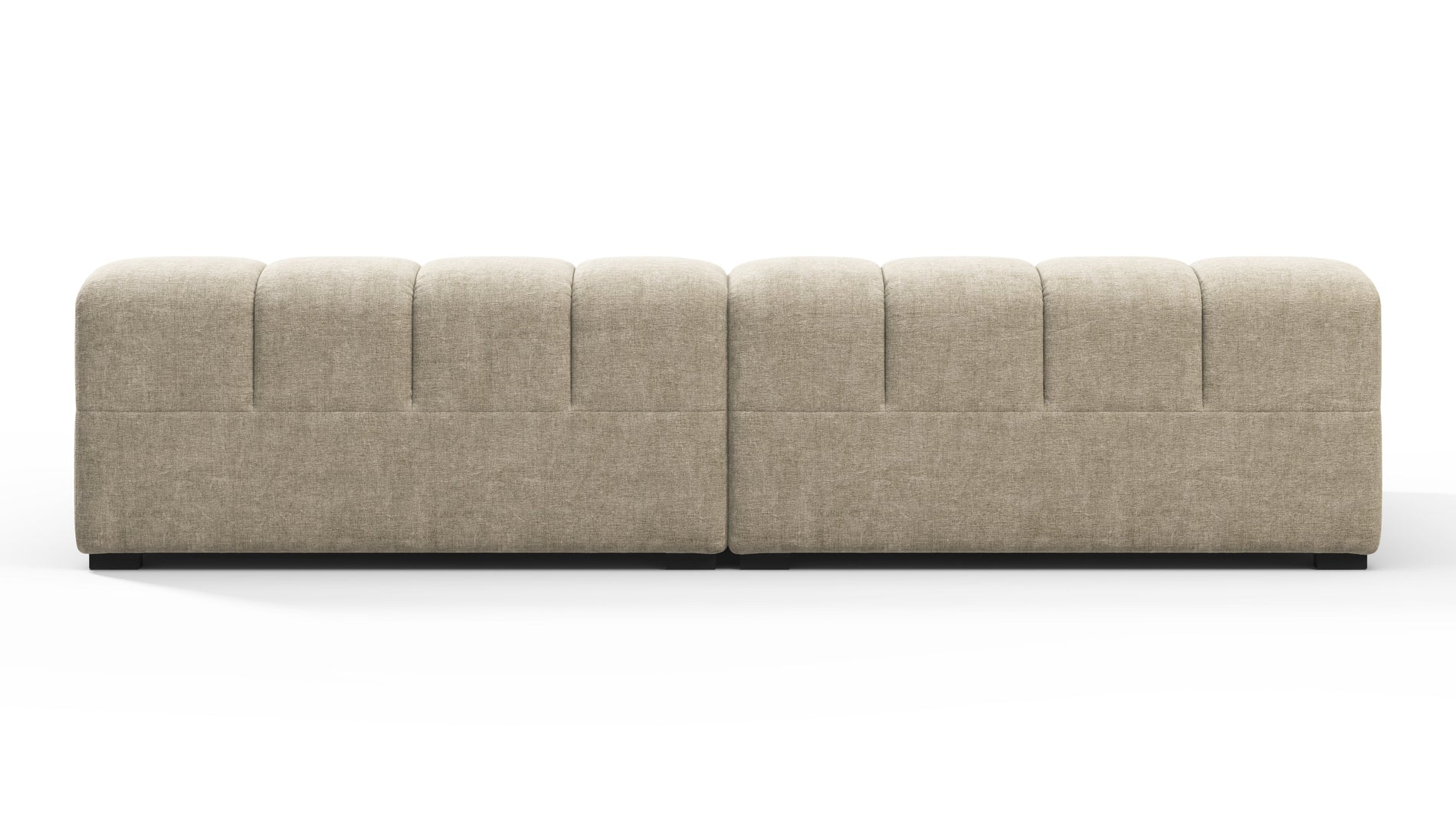TuftyBeige Gray Chenille