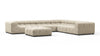 Tufty - Beige Gray Chenille - Image 2