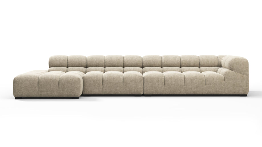 TuftyBeige Gray Chenille