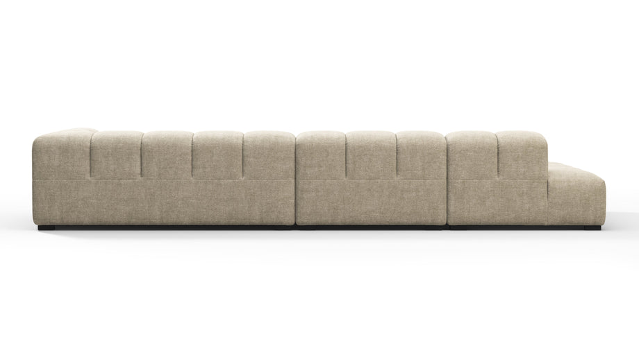 TuftyBeige Gray Chenille