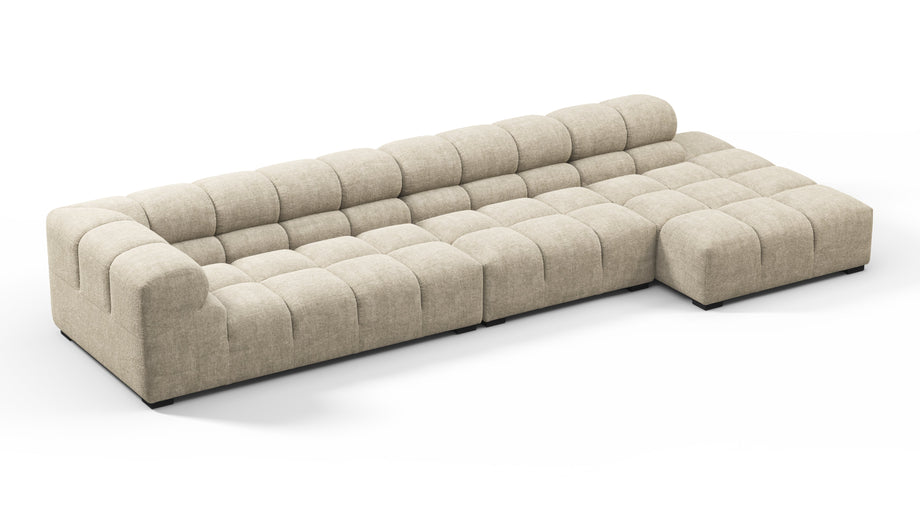 TuftyBeige Gray Chenille