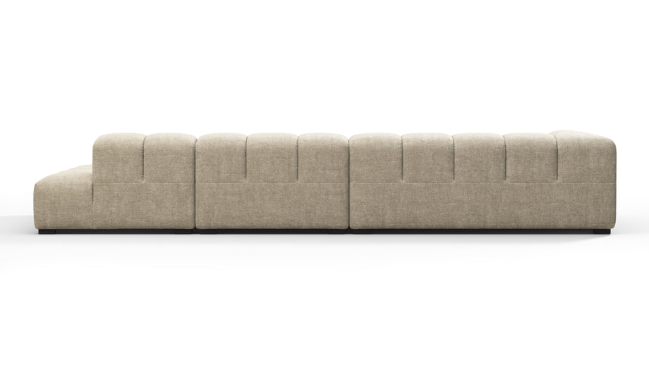 TuftyBeige Gray Chenille
