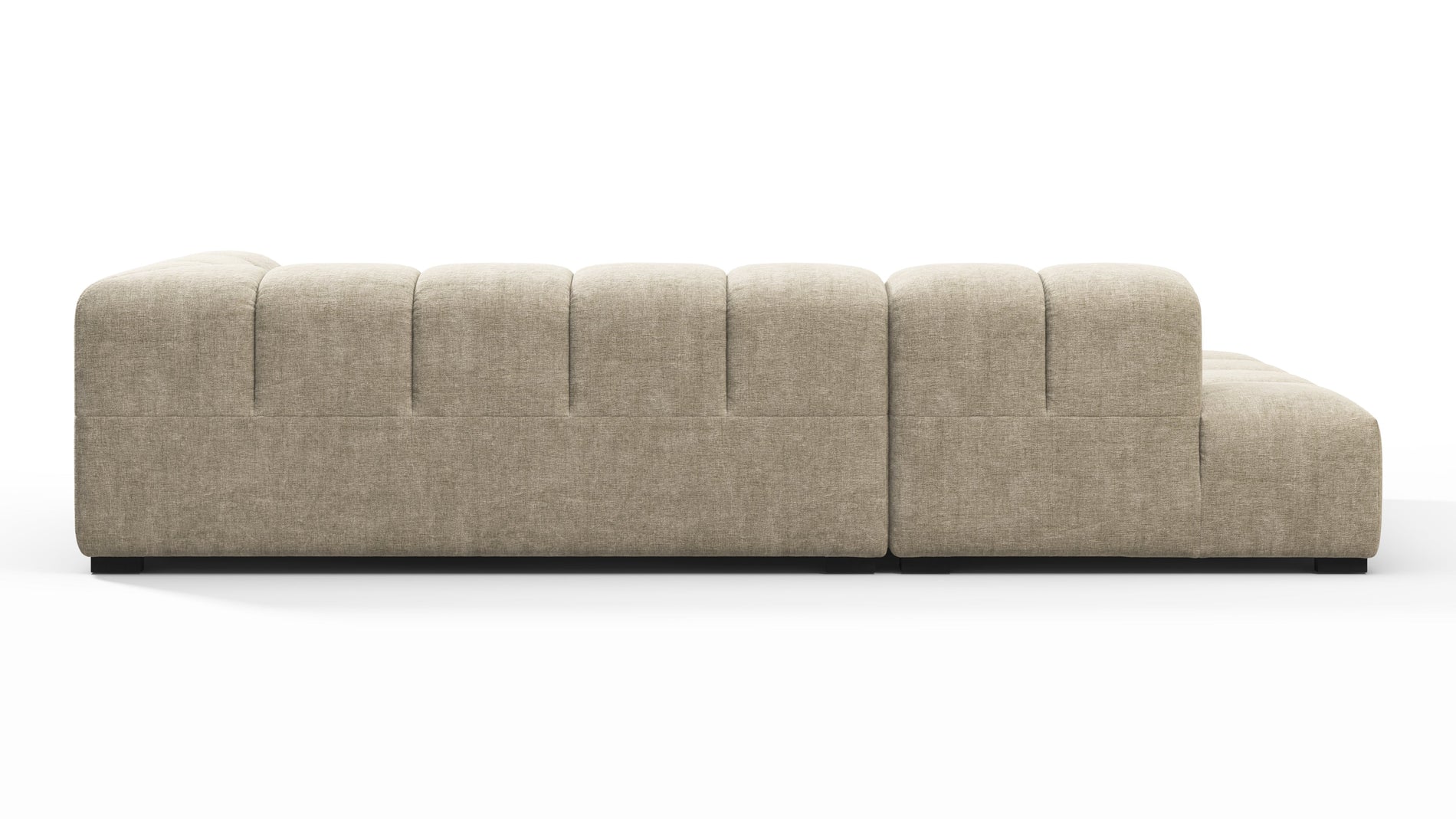 TuftyBeige Gray Chenille