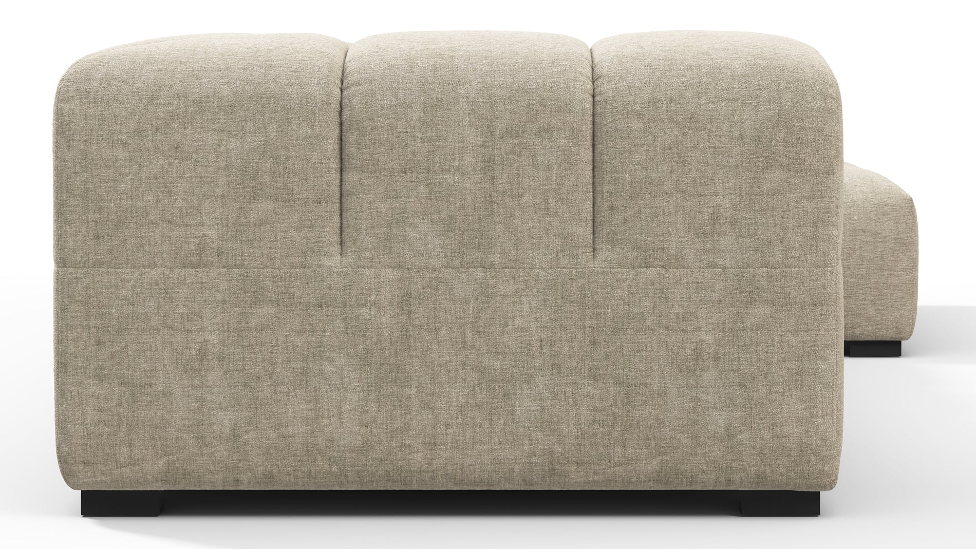 TuftyBeige Gray Chenille