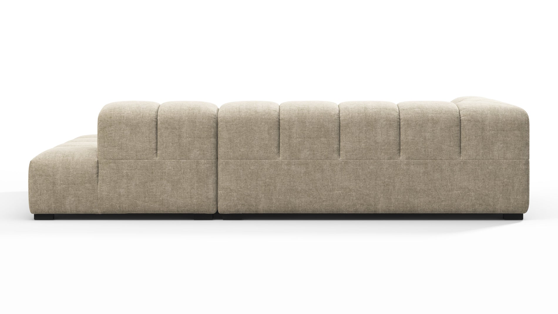 TuftyBeige Gray Chenille