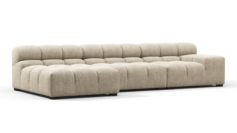 TuftyBeige Gray Chenille
