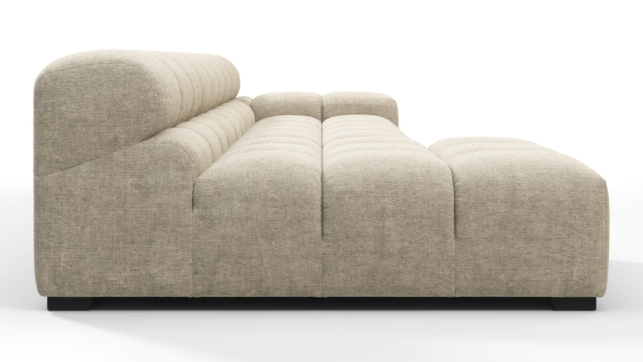TuftyBeige Gray Chenille