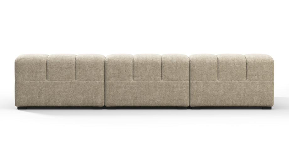 TuftyBeige Gray Chenille