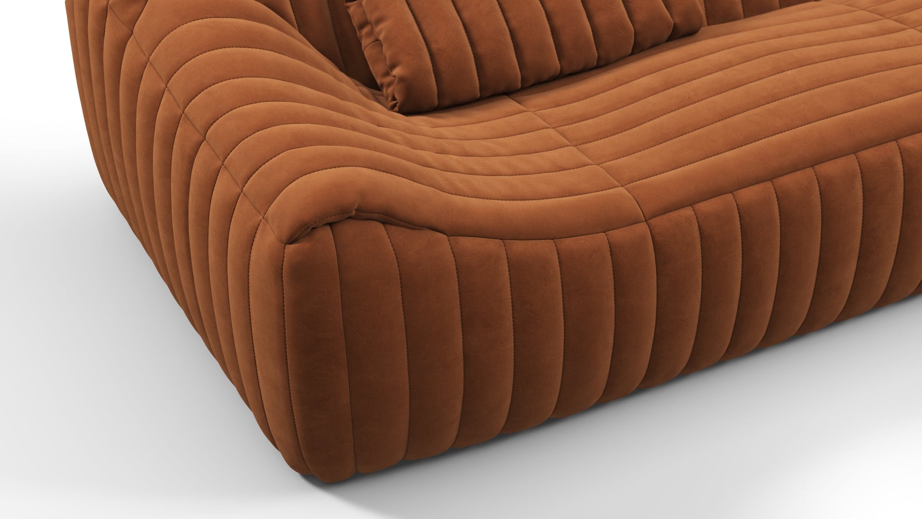 SandraBurnt Orange Vegan Suede