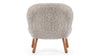 Clam - Soft Gray Luxe Sheepskin - Image 4