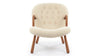 Clam - White Short Hair Sherpa - Image 1