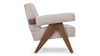 Jeanneret Lounge Chair - Oyster Luxe velvet - Image 3