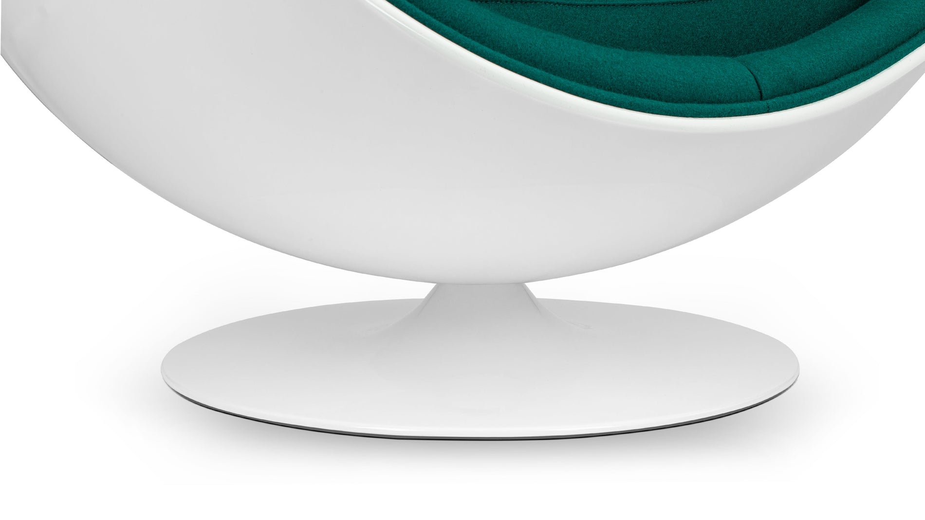 BallDeep Sea Green Wool and White