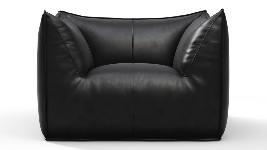 BamboleMidnight Black Premium Leather