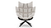 Husk - Husk - Husk High Back Lounge Chair, Wheat Gray Cashmere Wool - Image 1