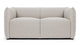 Mia - Mia - Mia Loveseat, Wheat Gray Cashmere Wool - Image 1