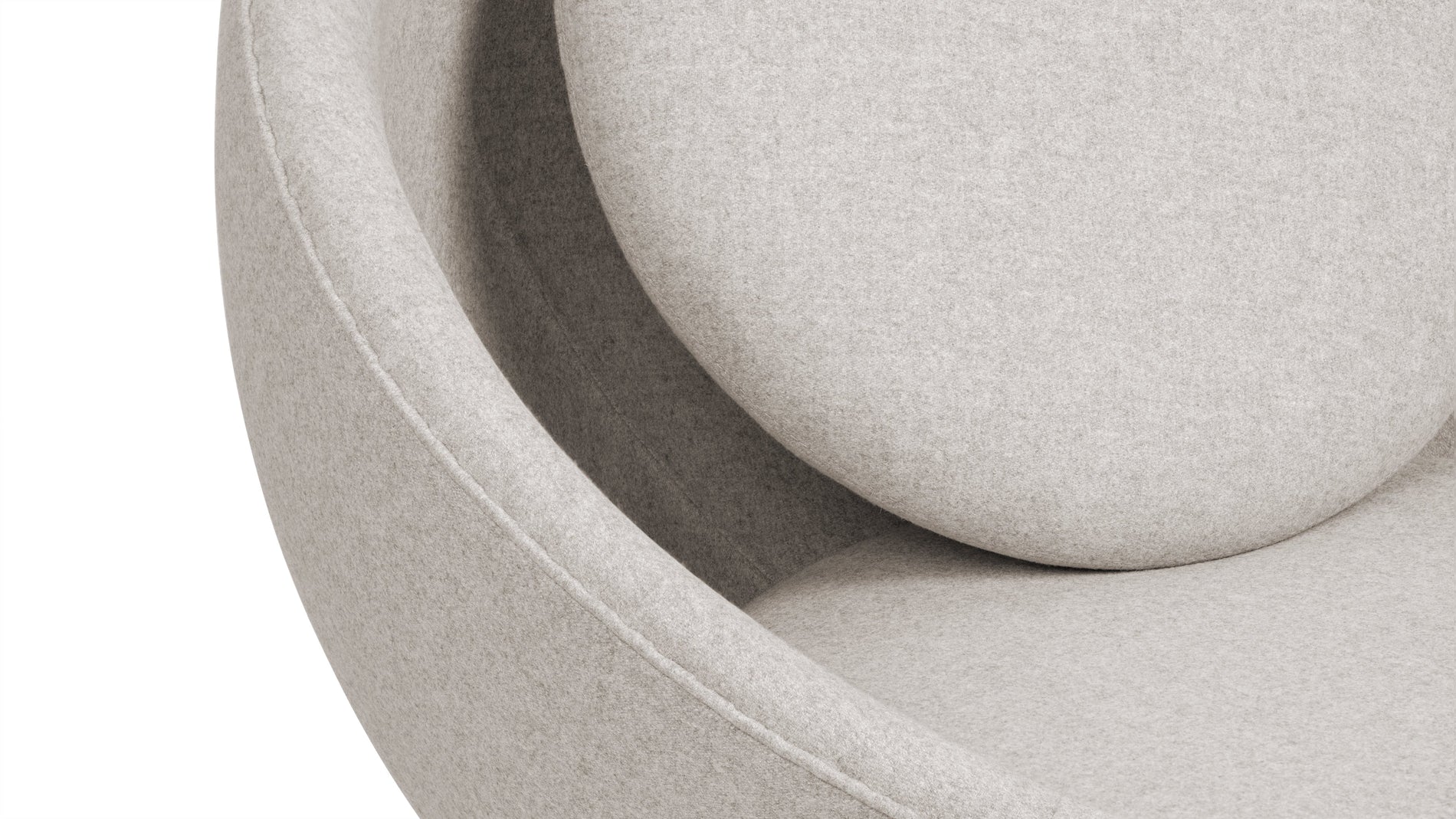 DelphiDelphi - Delphi Bowl Chair, Weizengrau Cashmere Wolle