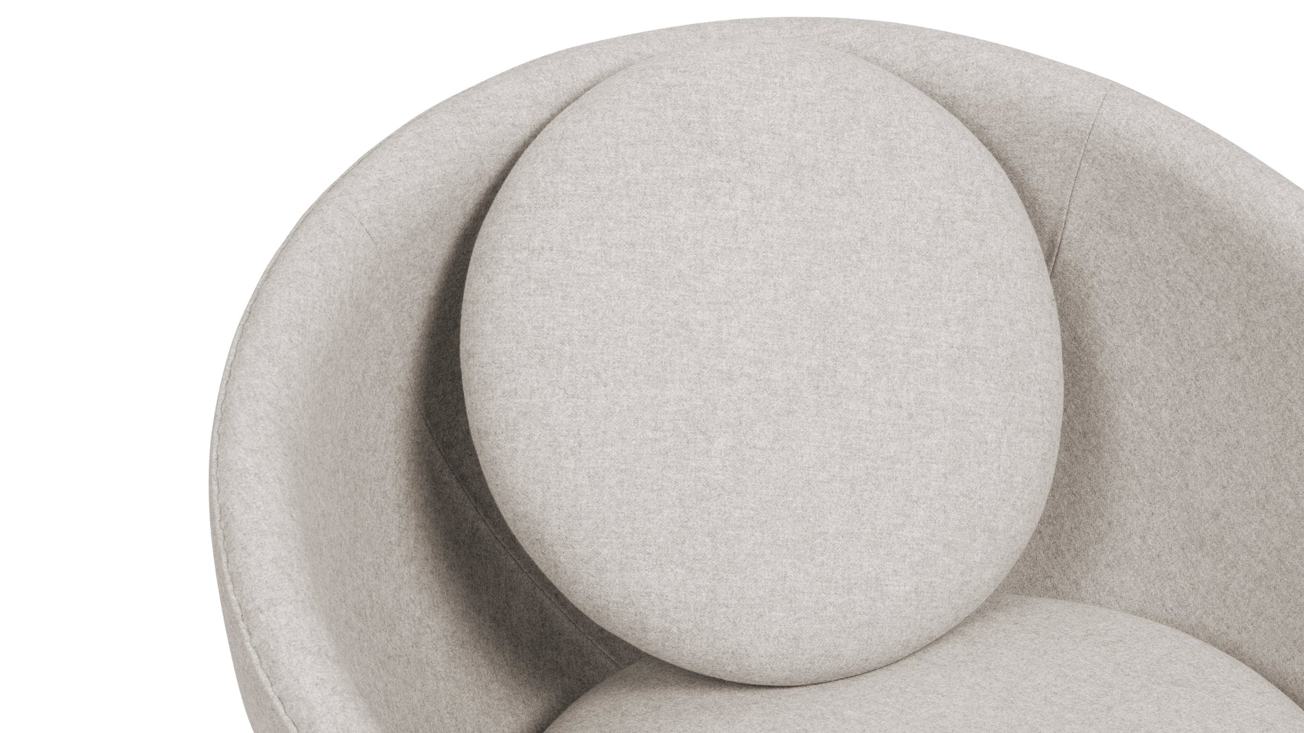 DelphiDelphi - Delphi Bowl Chair, Weizengrau Cashmere Wolle