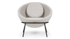 Delphi - Delphi - Delphi Bowl Chair, Wheat Gray Cashmere Wool - Image 1