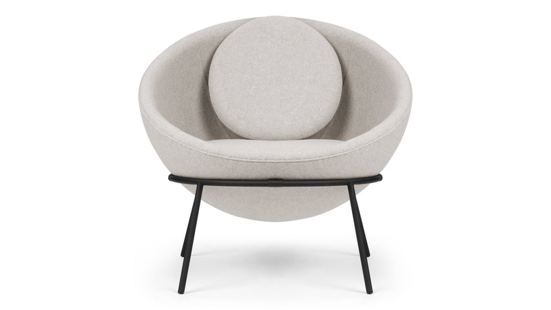 DelphiDelphi - Delphi Bowl Chair, Weizengrau Cashmere Wolle