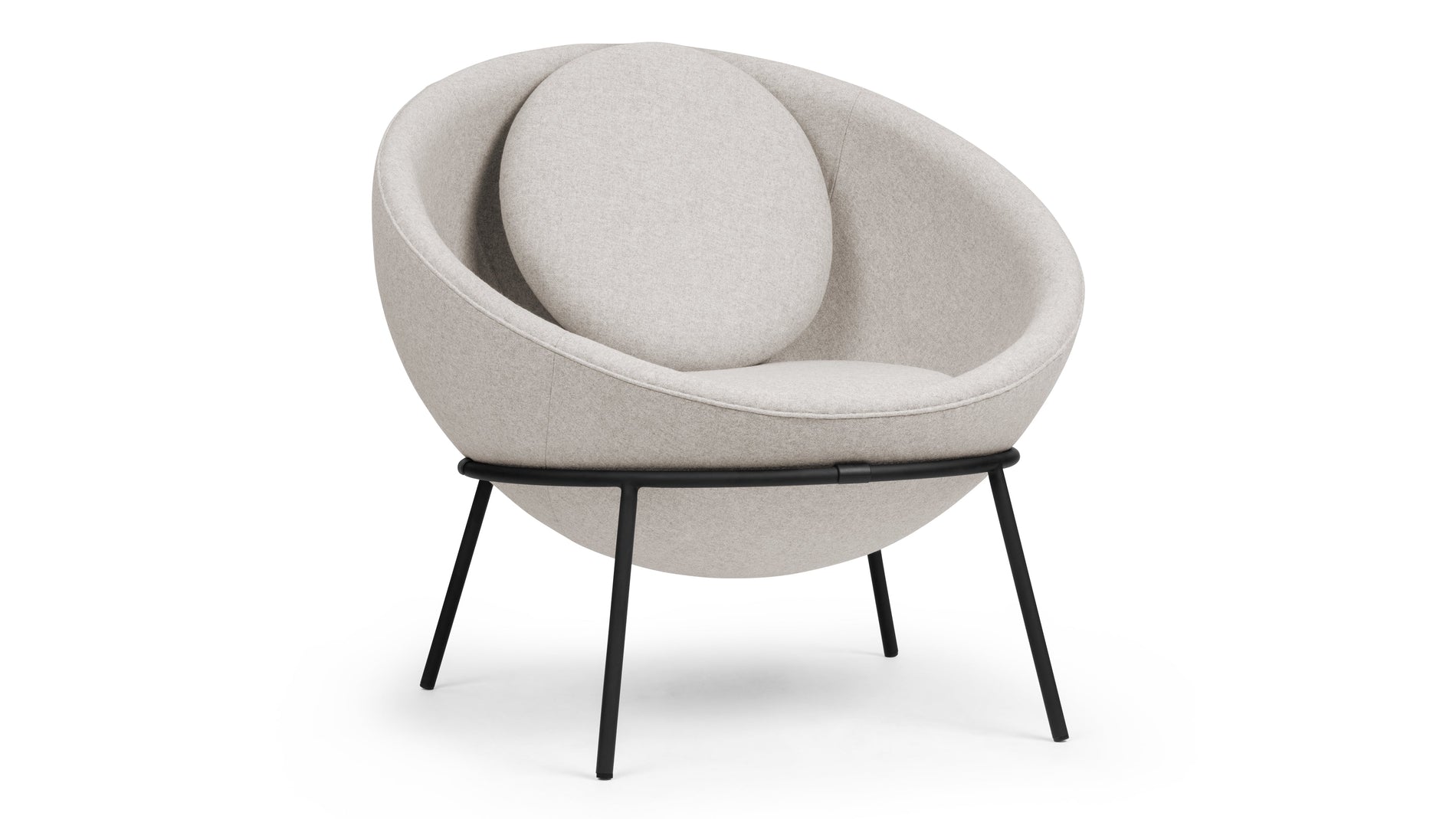 DelphiDelphi - Delphi Bowl Chair, Weizengrau Cashmere Wolle