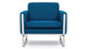 Jura - Jura - Jura Armchair, Indigo Blue Wool - Image 1