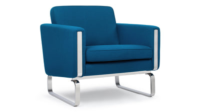 Jura - Jura - Jura Armchair, Indigo Blue Wool - Image 2