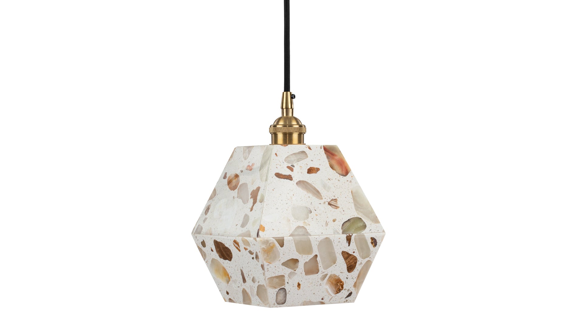 JunoJuno - Juno Prism Ceiling Light, Terrazzo