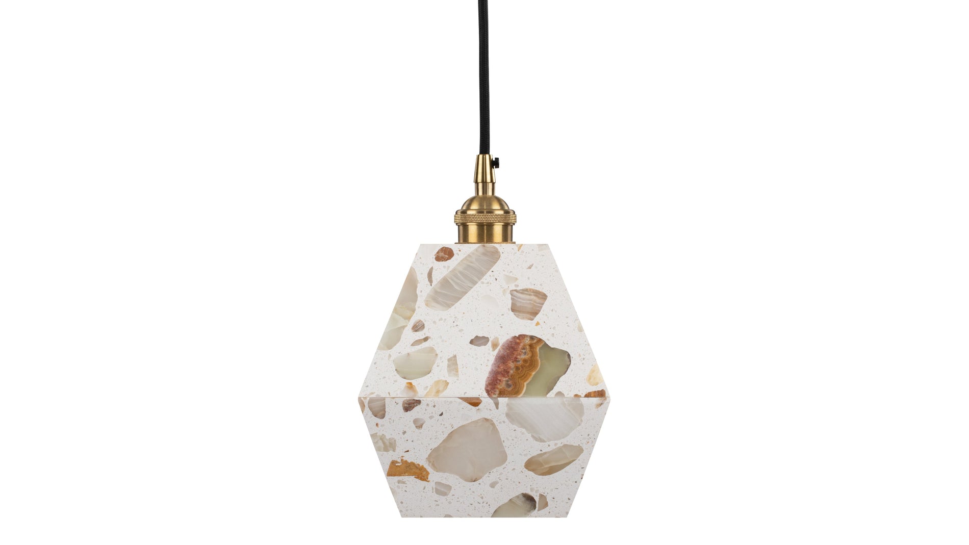 JunoJuno - Juno Prism Ceiling Light, Terrazzo